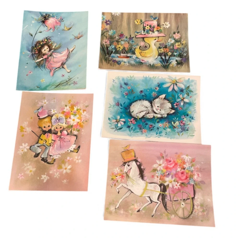 Vintage  1960’s greeting cards in box new old stock Caprice 21 cards